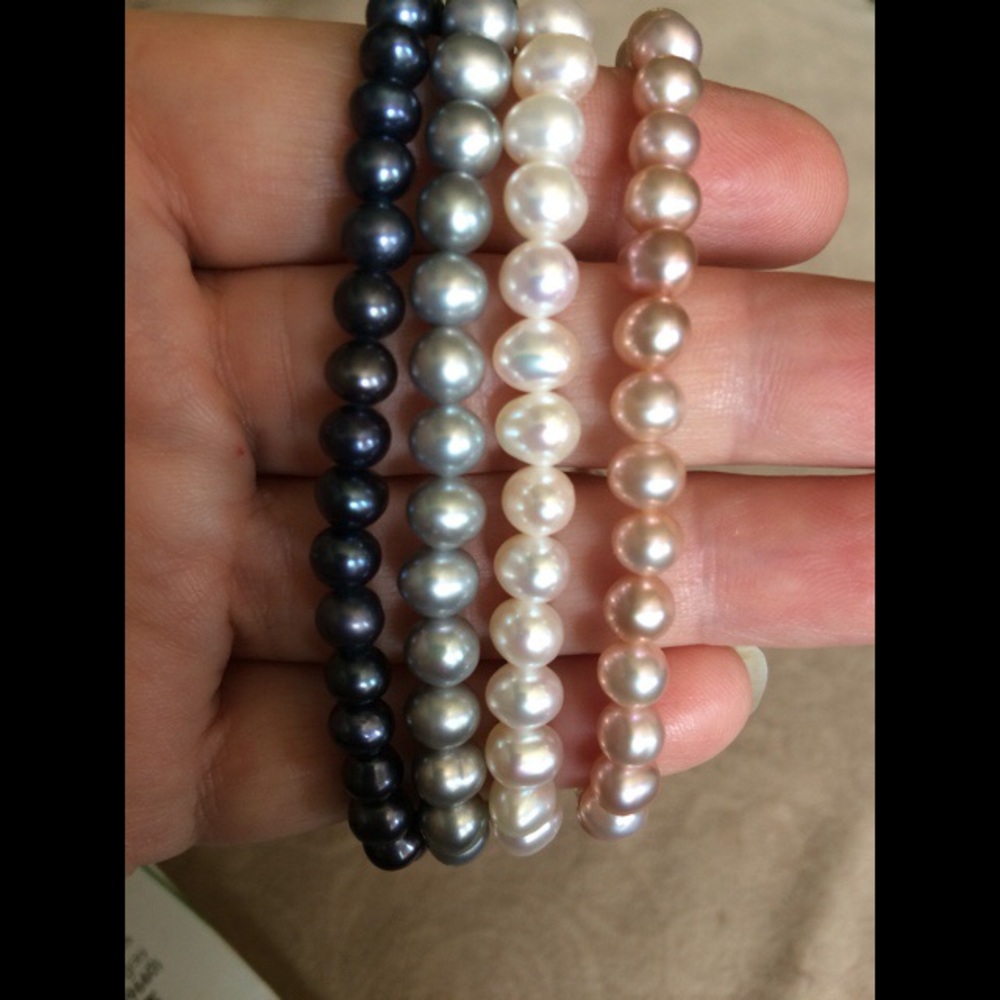 Ross-Simons pearl bracelets.